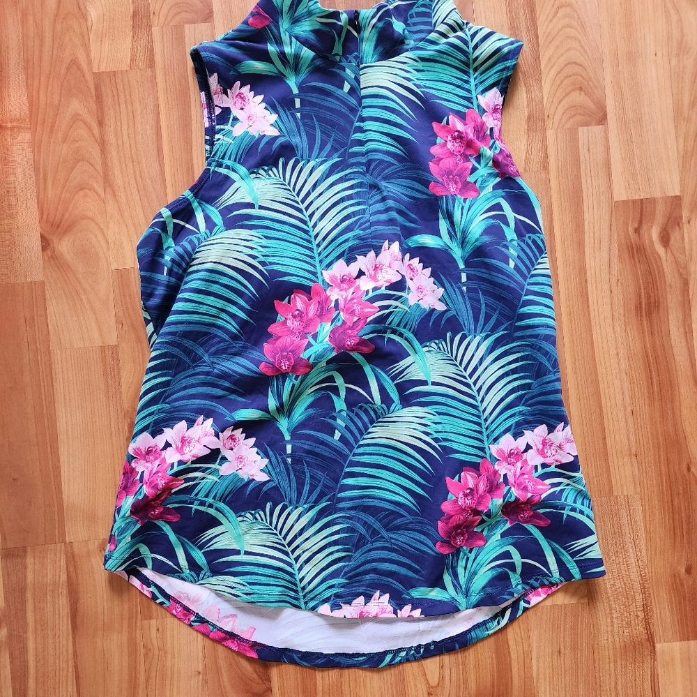 Tommy Bahama Island Zone Zipper Top
